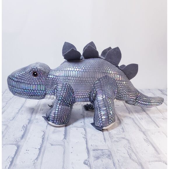 Metallic Stegosaurus Plush Dinosaur - Picture 1 of 4
